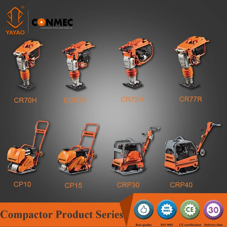 CONMEC superior quality soil tamping rammer CR70H with German made bellow