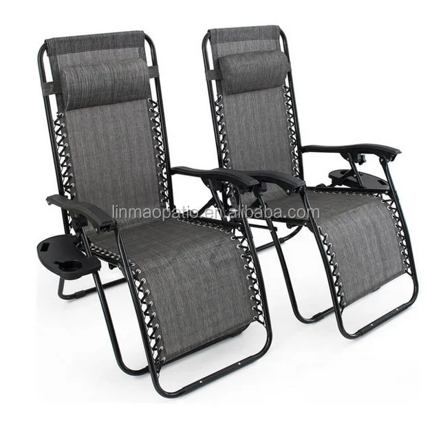 Patio Chairs With Cupholders Gray