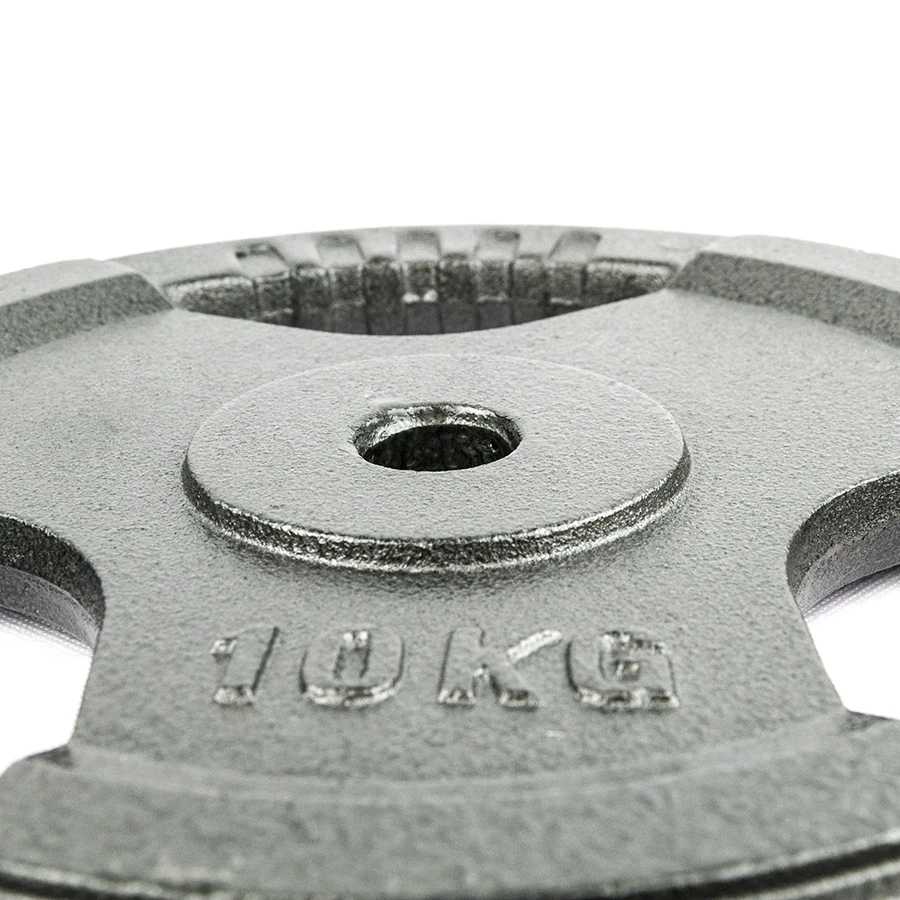 fitness gear stoving baking varnished / painted 20kg 10 pound cast iron weights