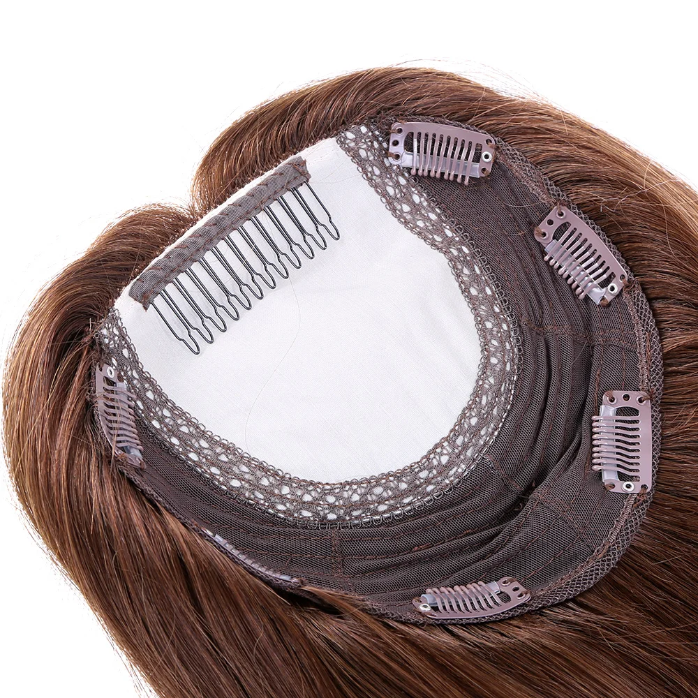 12 А класс супер двойной тянущийся девственный Европейский Реми человеческие волосы накладные полные концы уток секция Топпер с шелковой