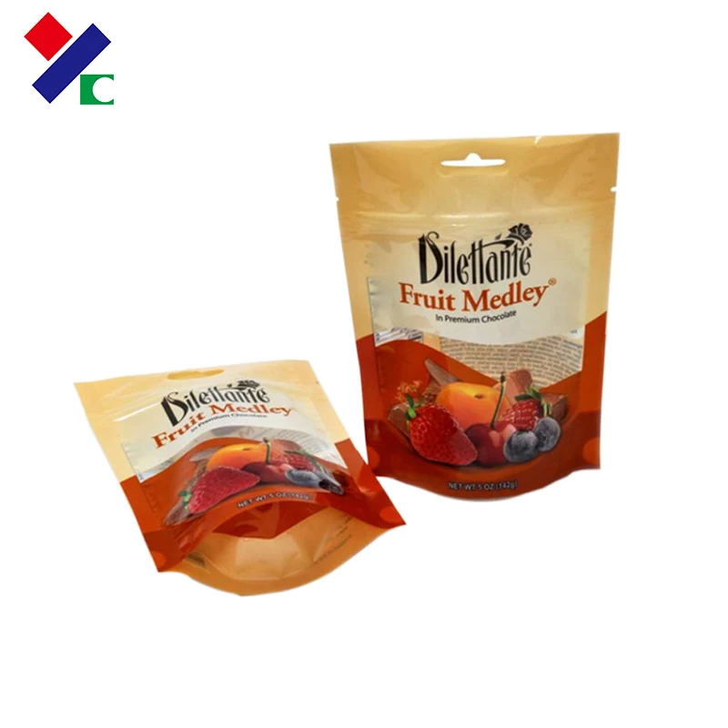 Белый стоячий биоразлагаемый пластиковый пакет-саше