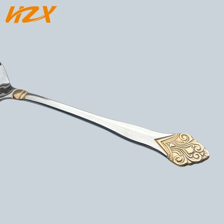 Western Style Hotel Restaurant Wedding Custom Logo Spoon Knife Fork Set Besteck Cubiertos Kitchen Dinner Metal Cutlery