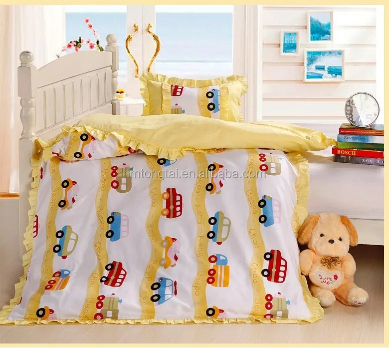 Korean Laciness baby and kindergarten 100% cotton quilt 3 pieces bedding sets