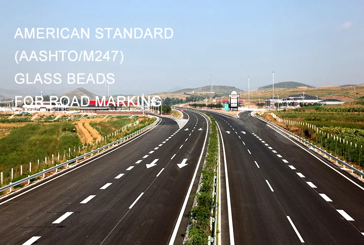 High reflective glass beads for transportation road marking paint