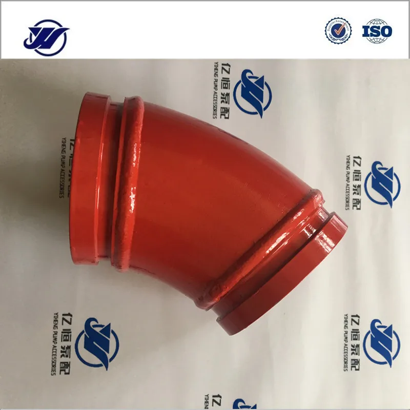 Насос для бетона труба с двойными стенками, локоть, Dn125-R275-45D питания