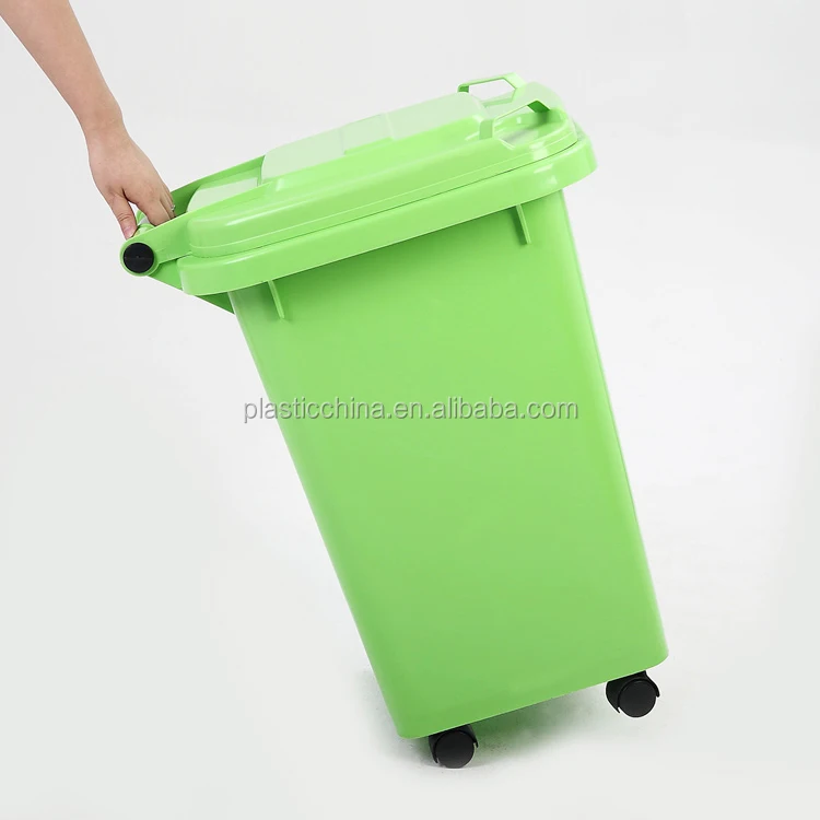 Colorful PP 50 liter Outdoor Indoor Household Plastic Trash Can