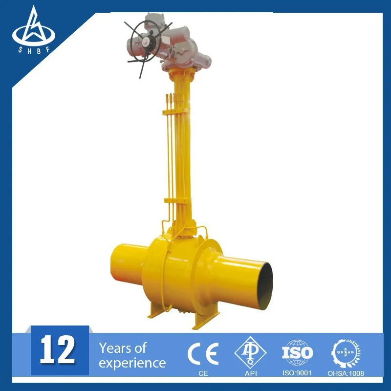 New design extension stem ball valve for gas field