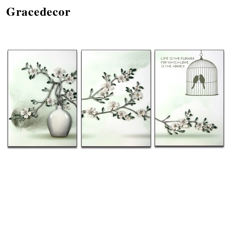 Indoor Garnish Design Image 3D Relief Lenticular Wall Painting