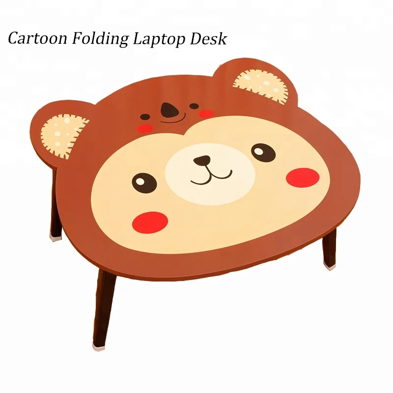 
Colorful cartoon table kids study dinning children table for kindergarten preschool with 4 removable legs 