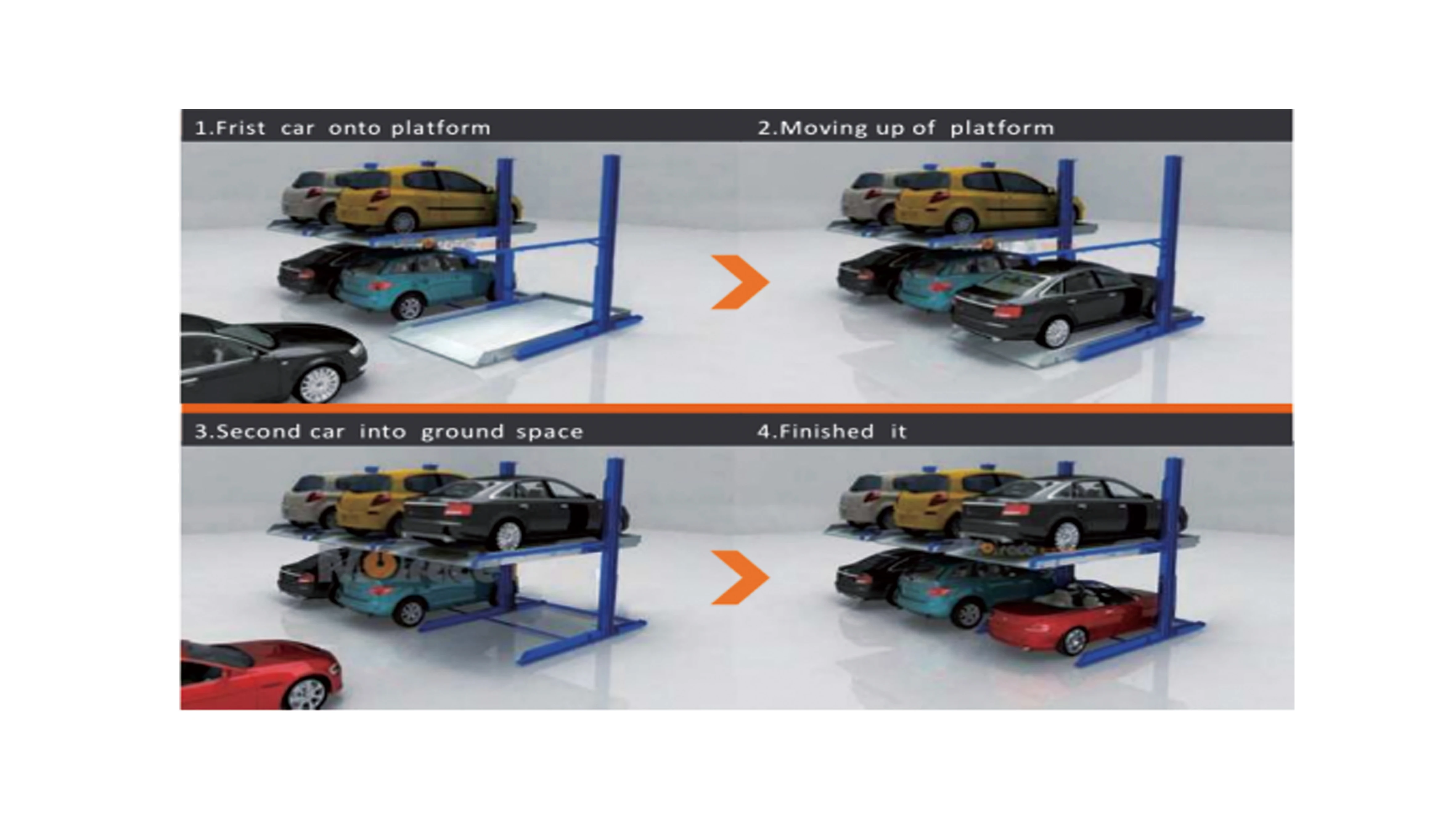 Automatic Car Parking System Two post Parking Lift