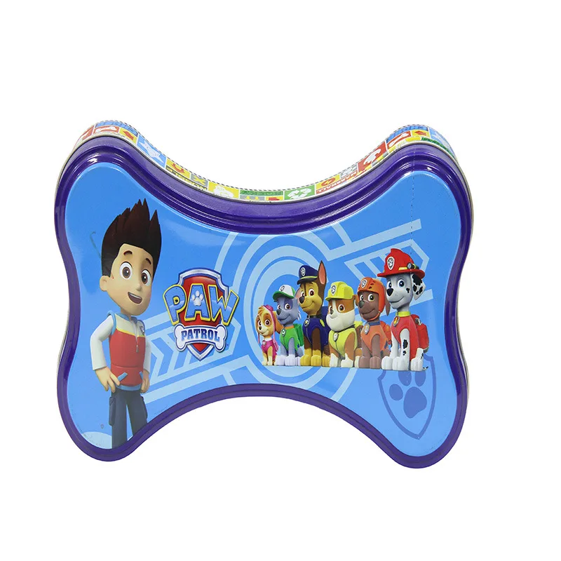 
customized packaging candy cookie biscuits cracker chocolate building block gift pet food Bone shape tin box 