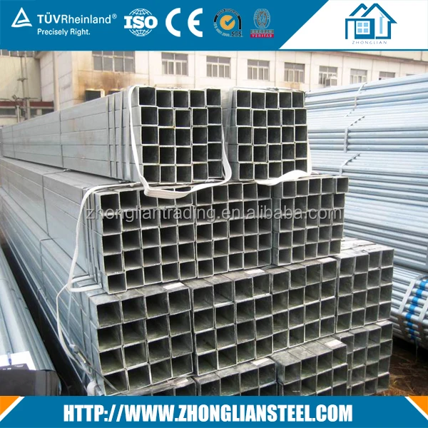 Cheap price schedule 40 rectangular 200x200 2.5 inch galvanized square steel pipe