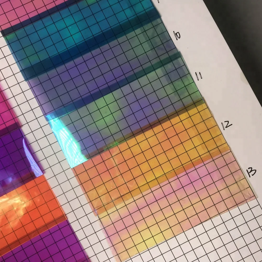 2018 PU leather film with foiled pvc film in holographic heat transfer film