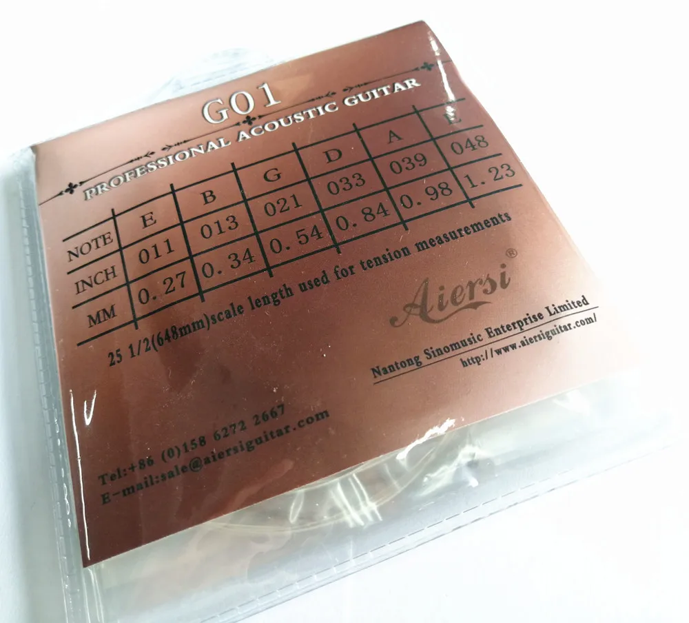 Aiersi Super Light Nickel Wound Acoustic Guitar String