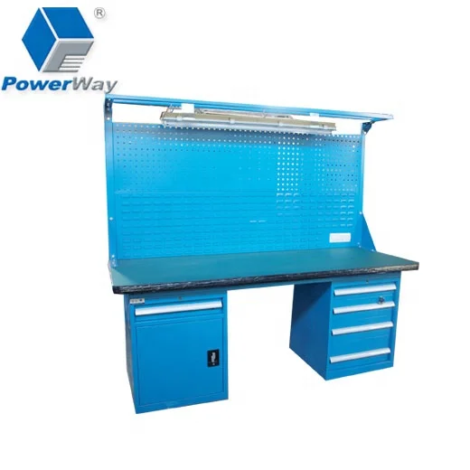 
Assembly Line Working Table/ Maintenance desk/ Industrial workbench led lighting 