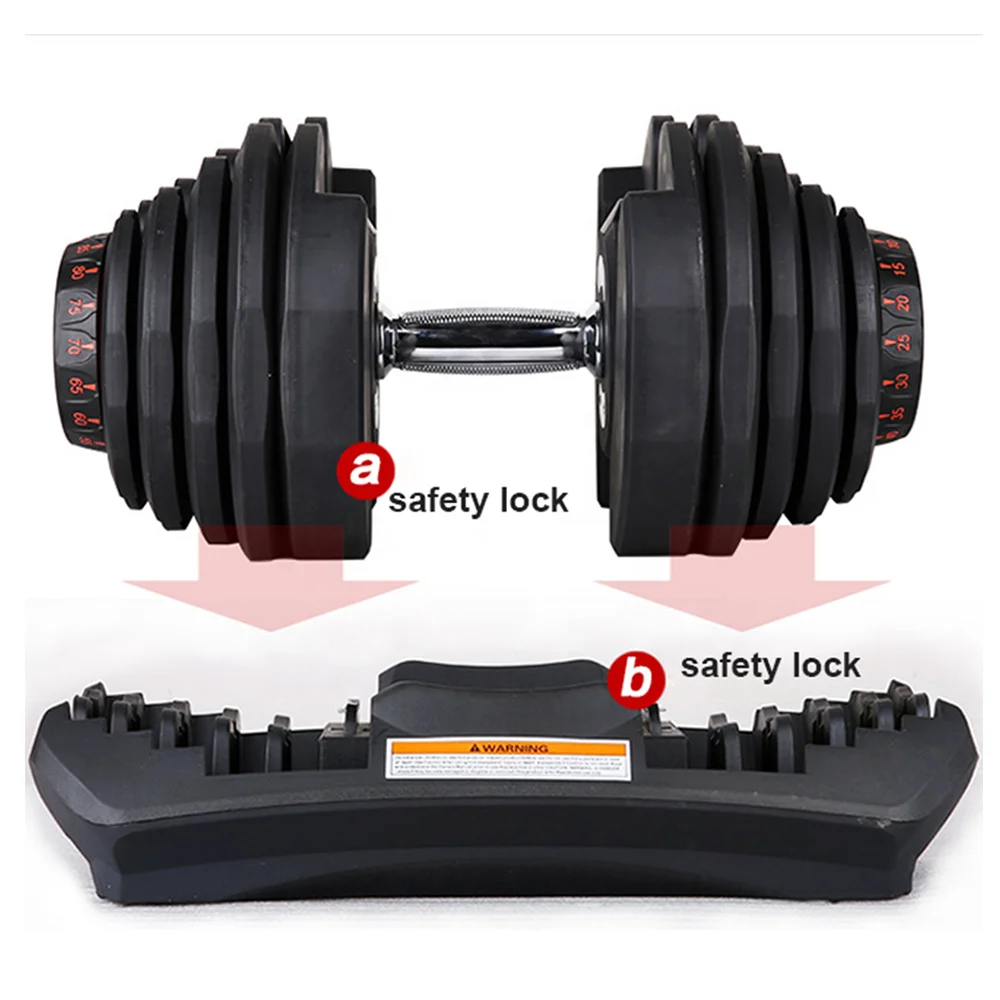 Hot selling Weight Lifting Fitness Automatic 40kg dumbbell adjustable set For Gym Training