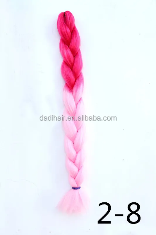 Factory Wholesale Cheap Price colorful Ombre Two Tone yaki Synthetic hair weft expression Jumbo Braiding Hair extensions