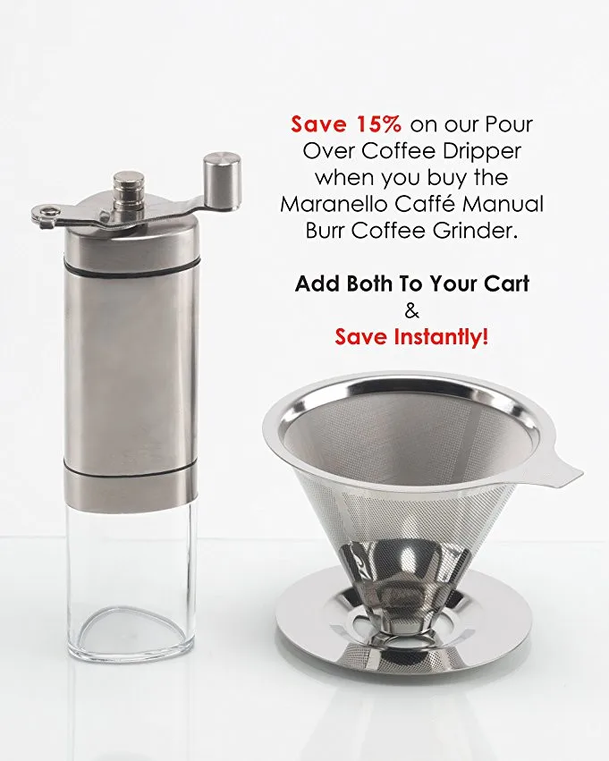 V60 Permanent Paperless Portable Coffee Filter Cone Brewer dripper