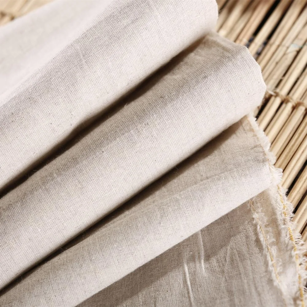 wholesale linen cotton fabric for garment dress