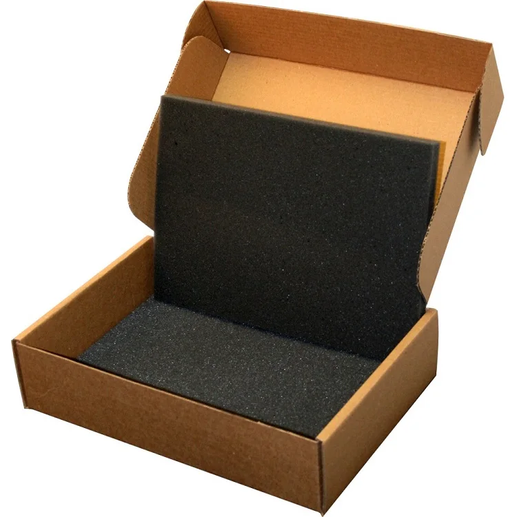 Wholesale Brown Corrugated Shipping Box Custom Logo With Foam Insert For Laptop Shipping