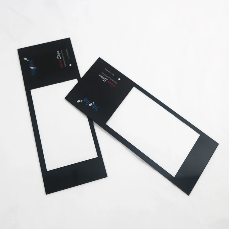 Flexible touch screen tempered panel glass with silk print