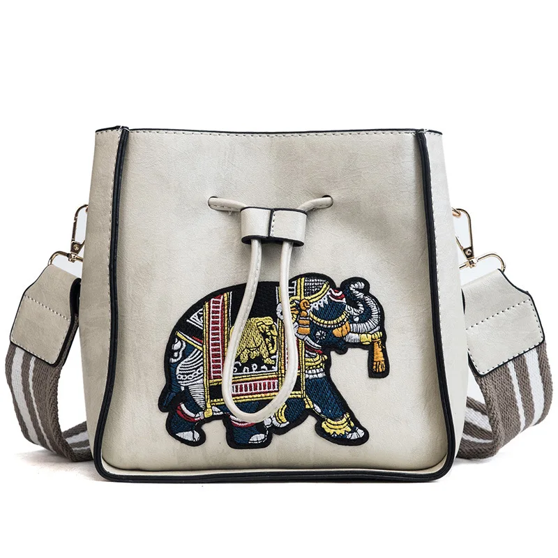 New Design Wholesale Popular Leather Bucket Shoulder Lady Bag