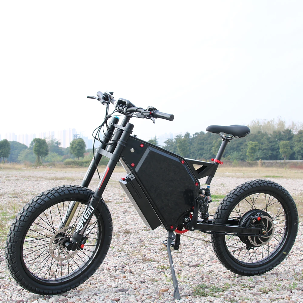 Full suspension big power Electric bike  72V 3000w with lithium battery