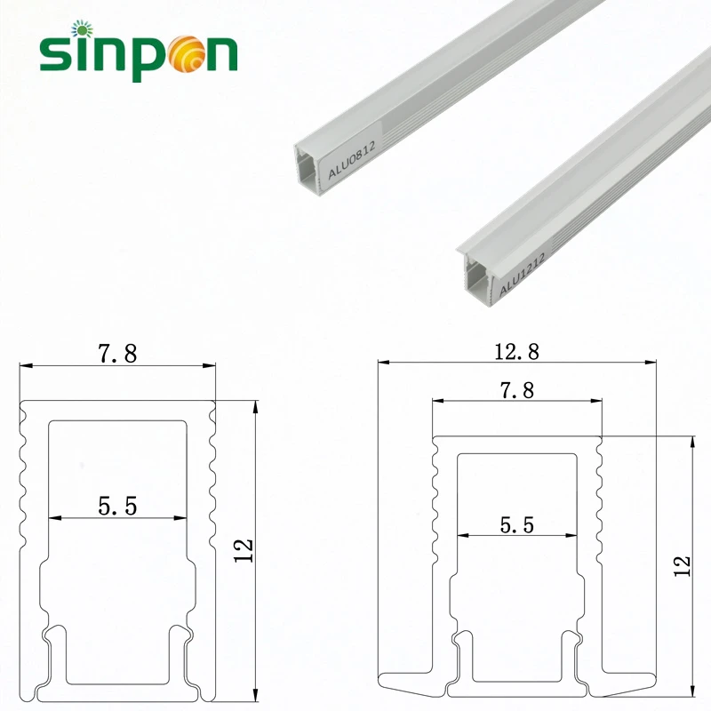 Новый продукт Края стены lite освещения углу утопленное Архитектурного Алюминиевого профиля для потолков
