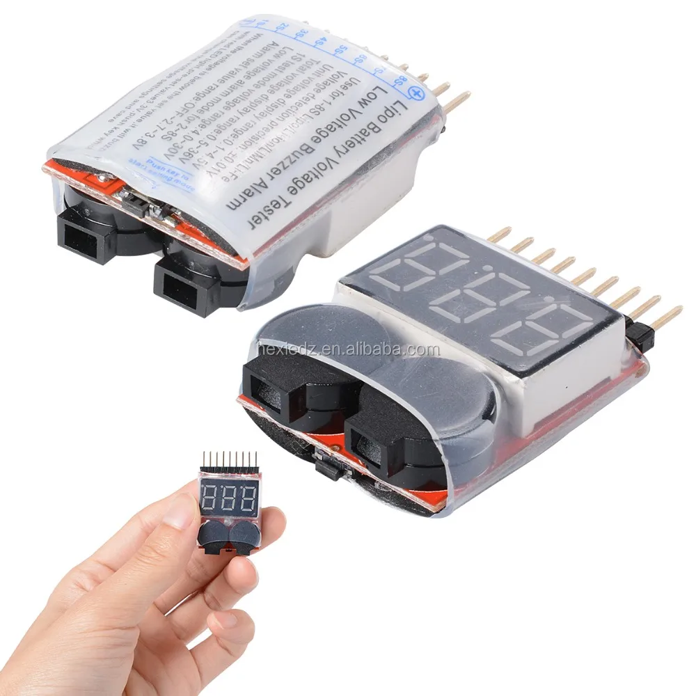 Измеритель баланса тестер 1-8S литий-полимерной батареи низковольтный зуммер