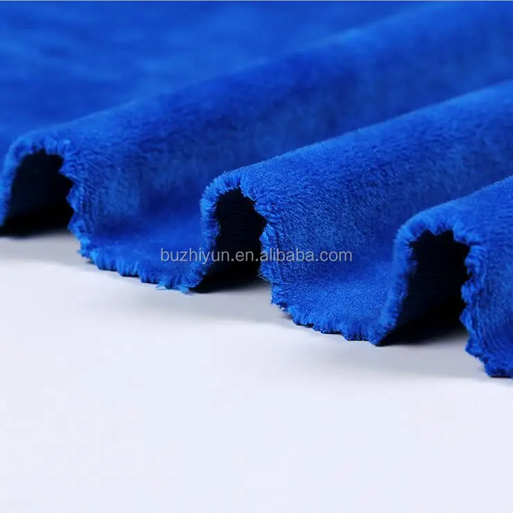 polyester spandex super soft velboa fabric for thermal underwear