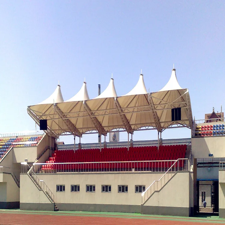 
Stadium Bleachers with PVC Membrane Structure Space Frame Roof Design 