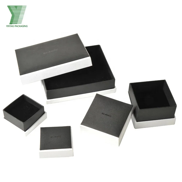 Yi Feng Packaging 2020 New Custom Luxury White Printed Unique Paper Necklace Ring Packaging Gift Jewelry Box custom logo