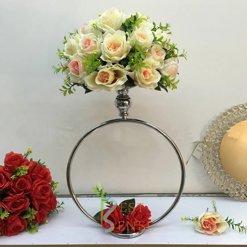 
wedding table ring centerpiece flower stand 