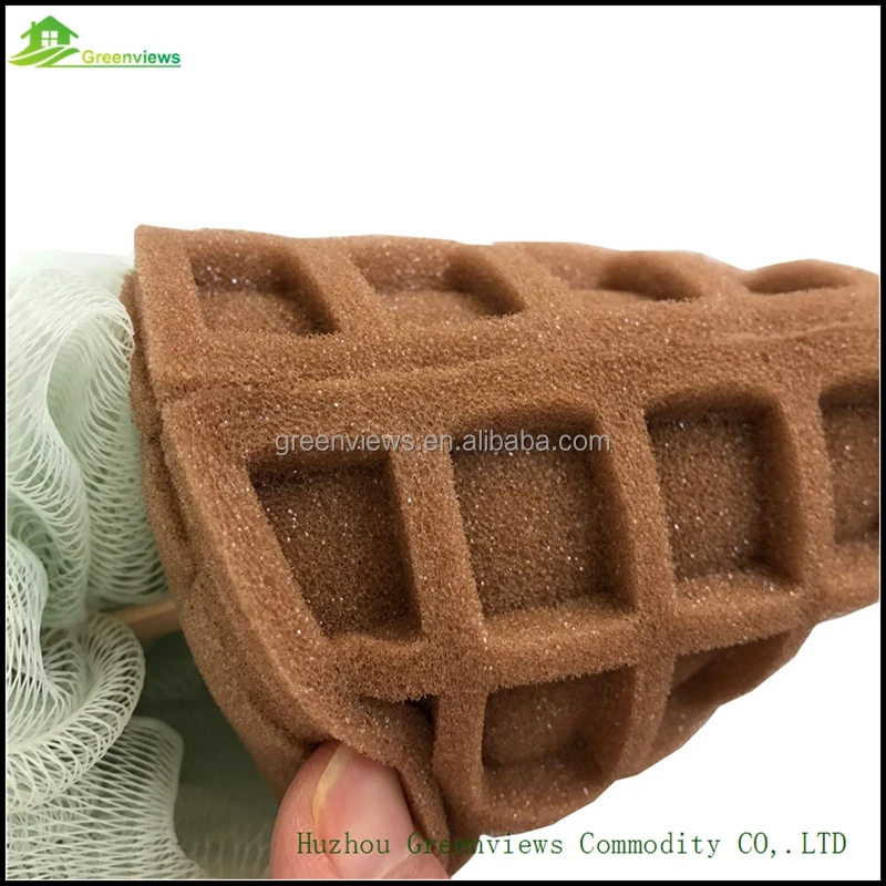 
Wholesale Ice cream shape bath sponge shower puff body exfoliating mesh bath supplies sponge cleaning 
