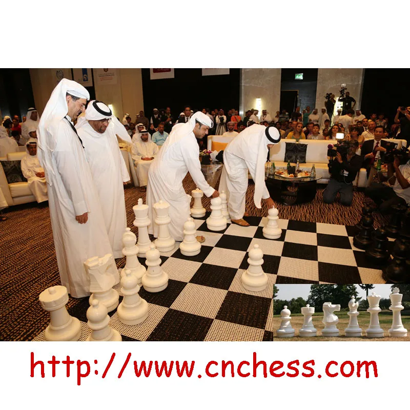 megachess Patio chess set giant chess set figures garden