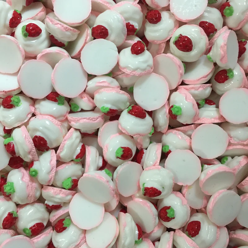 Wholesale 16mm Kawaii Sweet Food Resin Donuts Charms For Phone Case Decoration Accessory