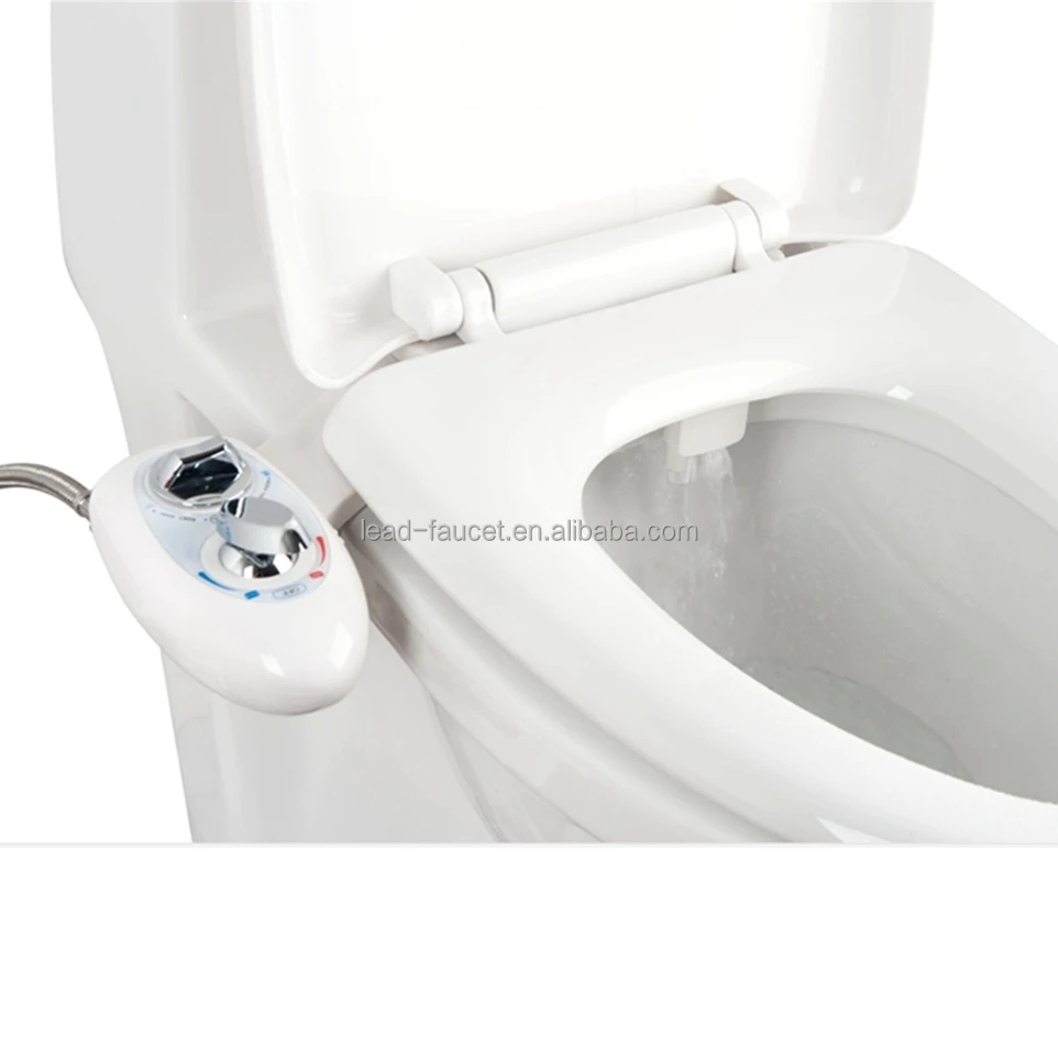 Bathroom Hot and Cold Bidet Nozzle Self-Cleaning Fresh Water Plastic Toilet Bidet Spray Non-Electric Mechanical Bidet