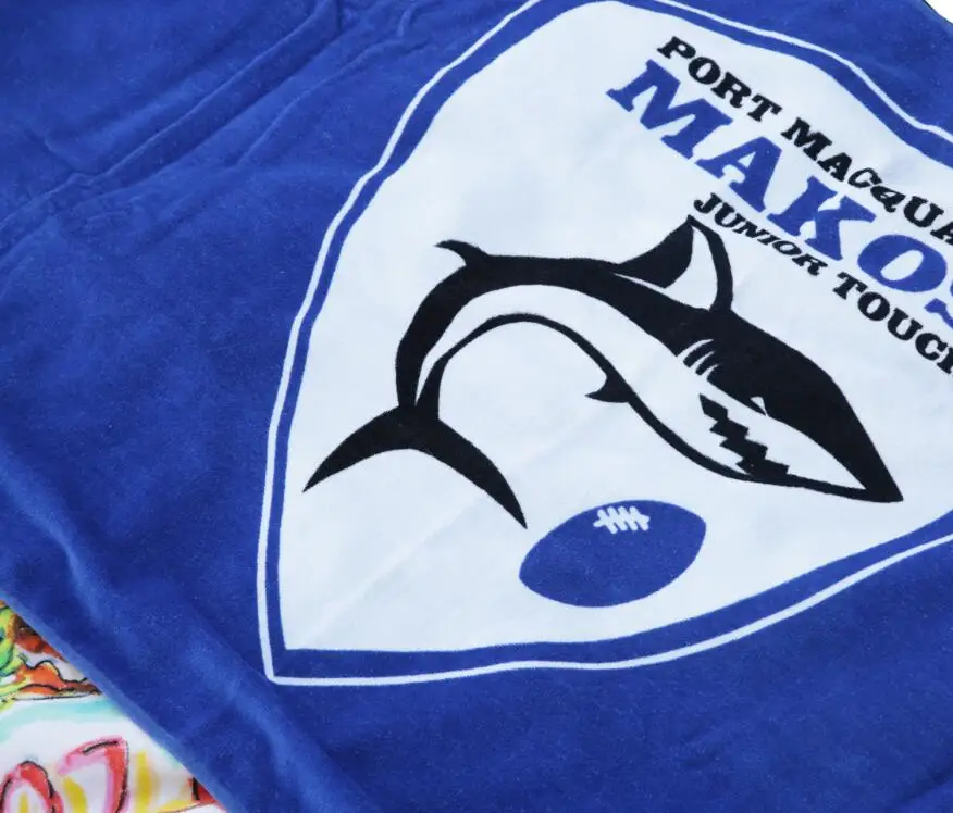 Customized Design Heat Transfer Printing Cotton Beach towel