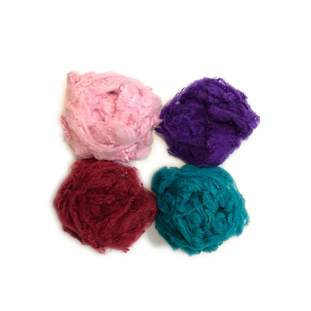 1.4d / 1.5d recycled black polyester staple fiber with good quality