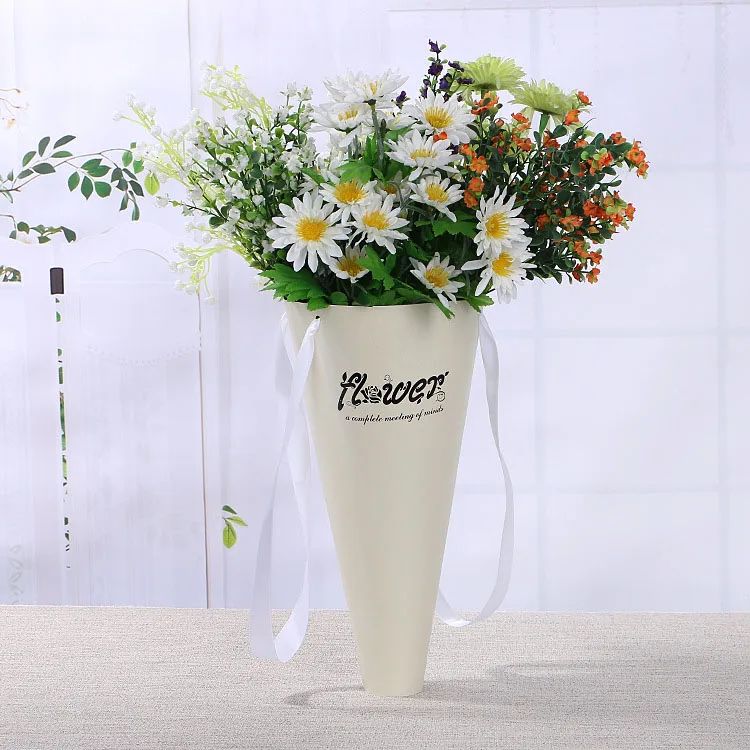 Custom printed promotional colorful paper manufacture flower bouquets sleeves