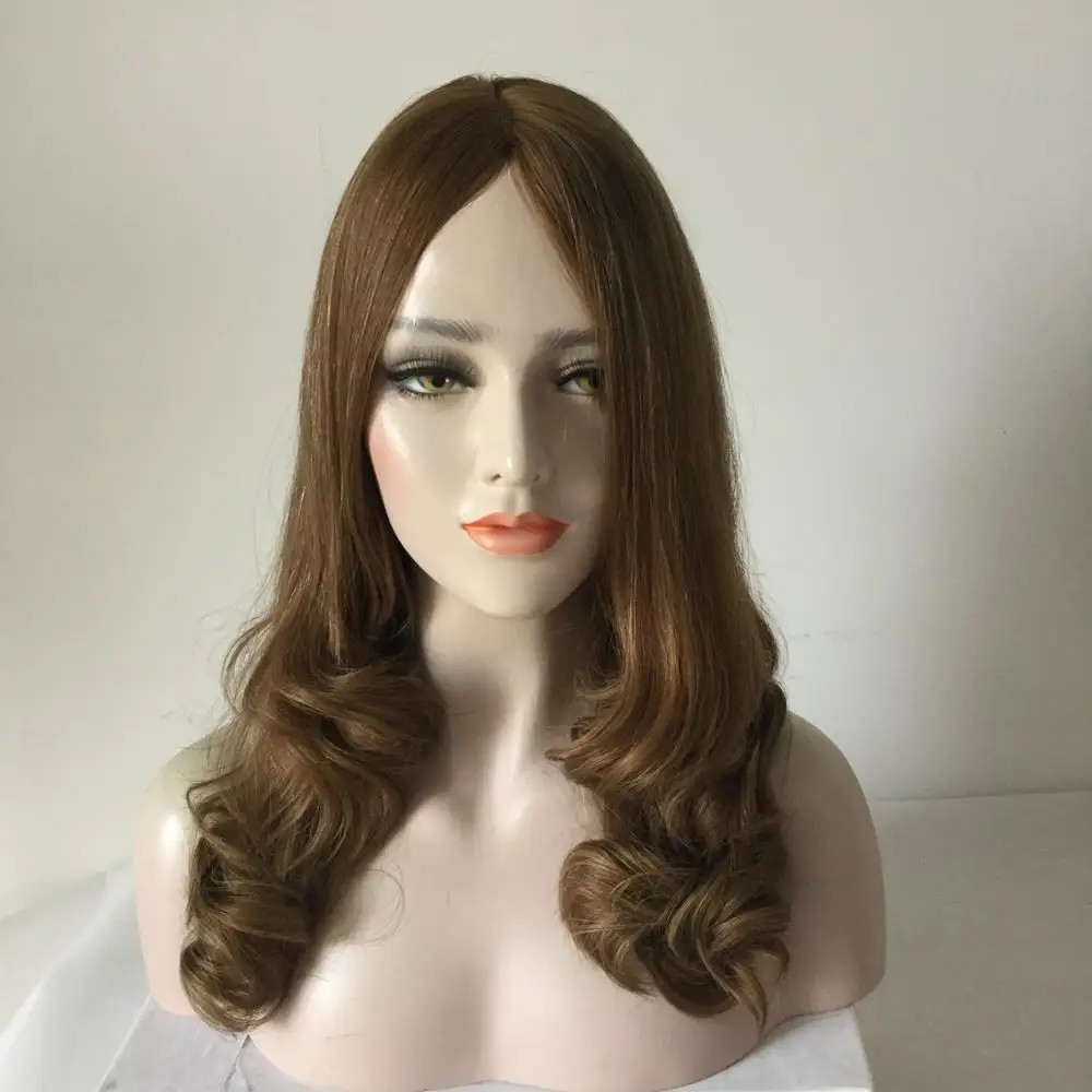 H077 Kosher Wig Supplier High quality silk top highlight blonde european virgin human hair jewish wigs