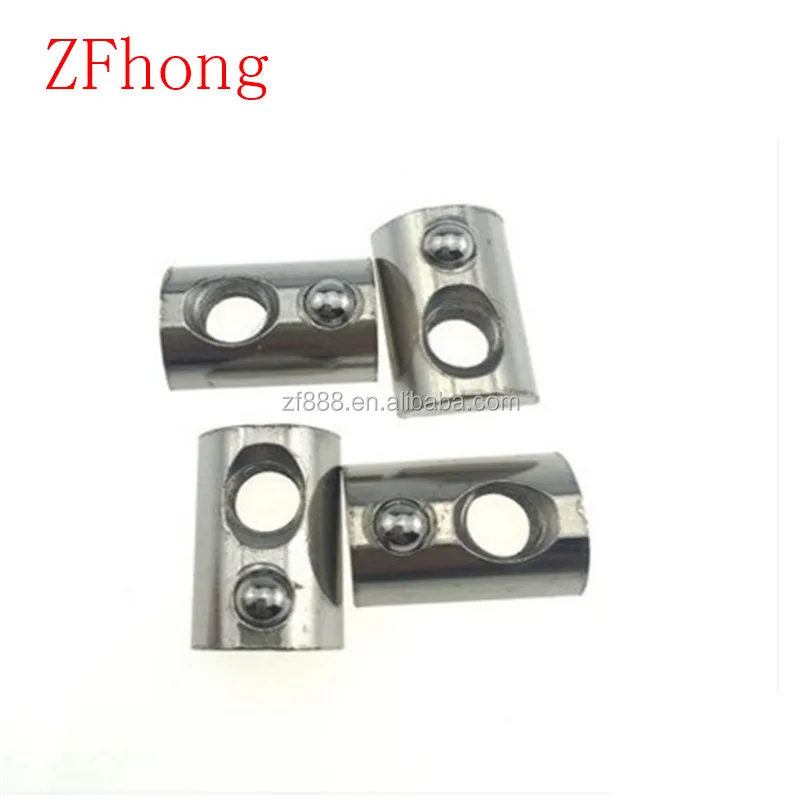 100pcs  M3 M4 M5 M6  Roll in Spring T nut with Ball for Aluminum Extrusion with Profile 20 Series Aluminum Profile