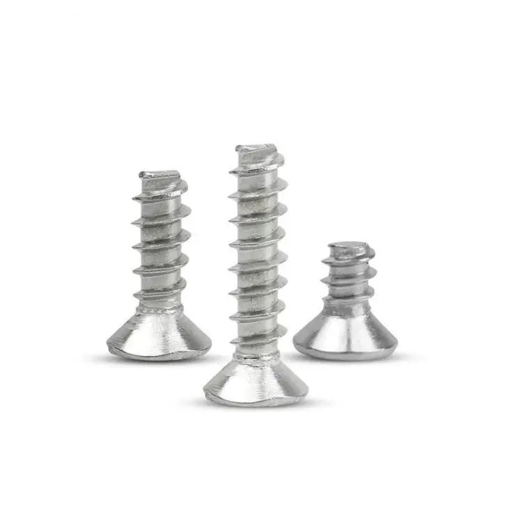 304 stainless steel KB/FB sunk head flat tail, self-tapping screw, flat-end flat end screw micro M1-M1.7 M2-M2.6 M3-M4