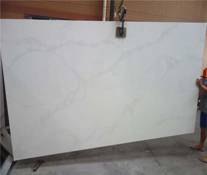 
Best Price Artificial Marble Calacatta Reconstituted Quartz Stone 