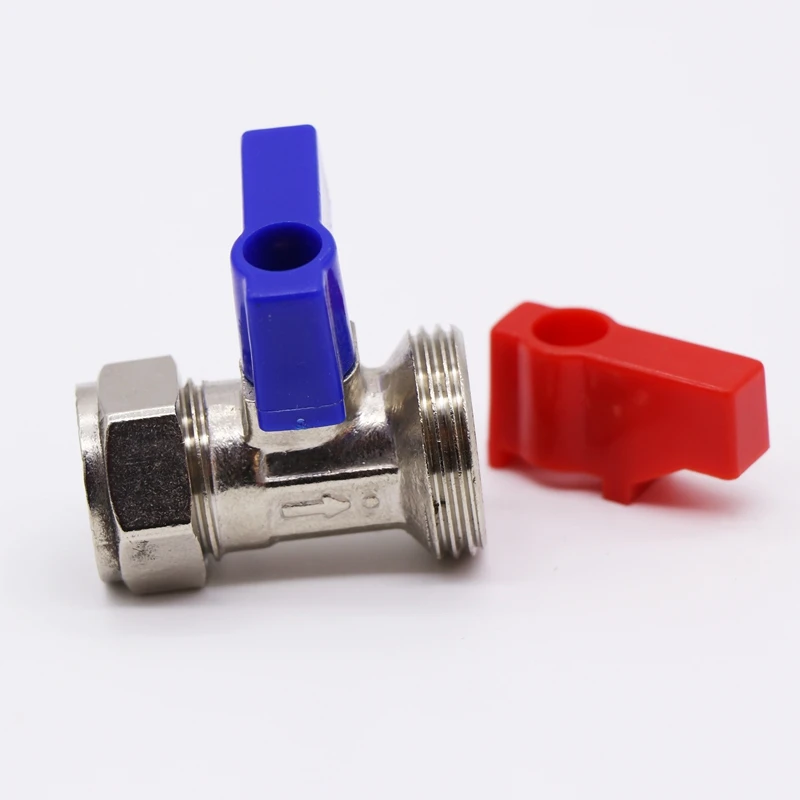 China supplier straight compress 15mm brass washing machine valve
