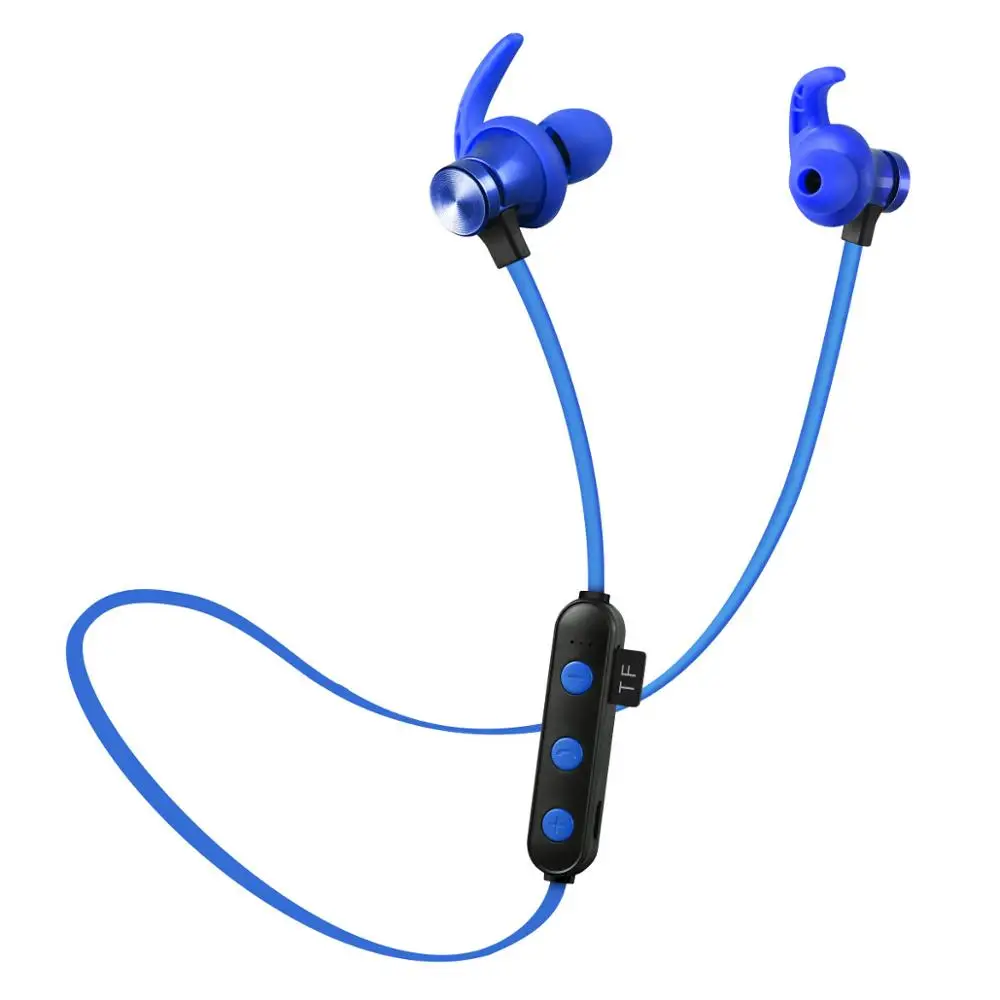
XT-22 Blue tooth earphone headphone wireless Headset ear bt earphone with Mic Support TF Card consumer electronics 