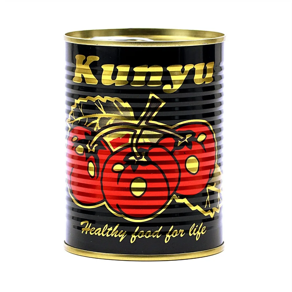 canned tomato paste of brix 28-30% and 22-24% with 70g/198g/400g/800g/2.2kg/3KG/4.5KG
