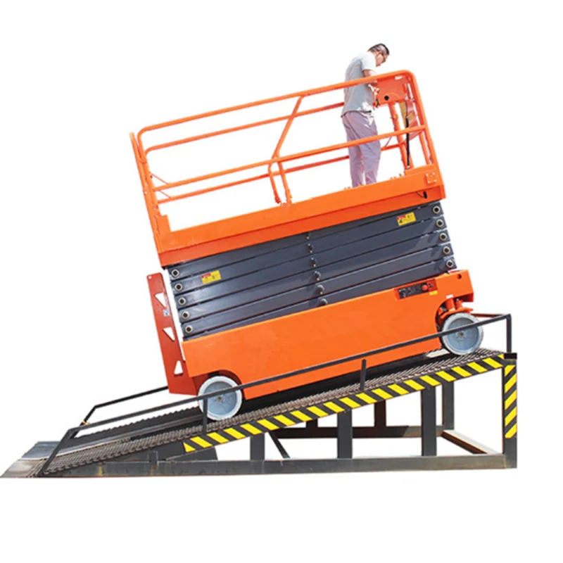 Hot Sale 10 Meter Warehouse Transfer Self Propelled Electric Genie Scissor Lift
