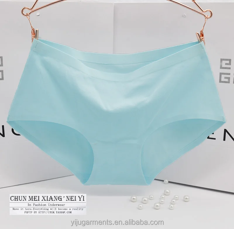 Best selling comfortable women cotton plain dyed brief underwear