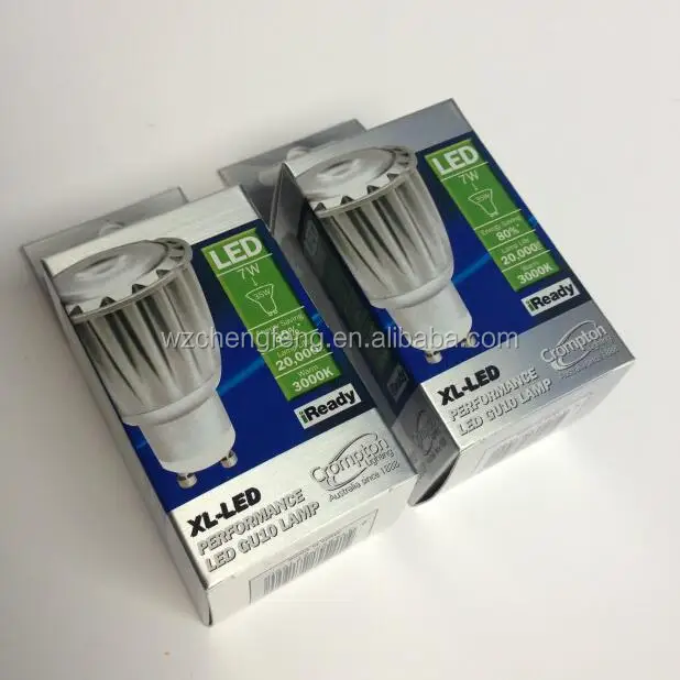 
printed cheap cardboard paper box packaging for LED lamp light bulb box 